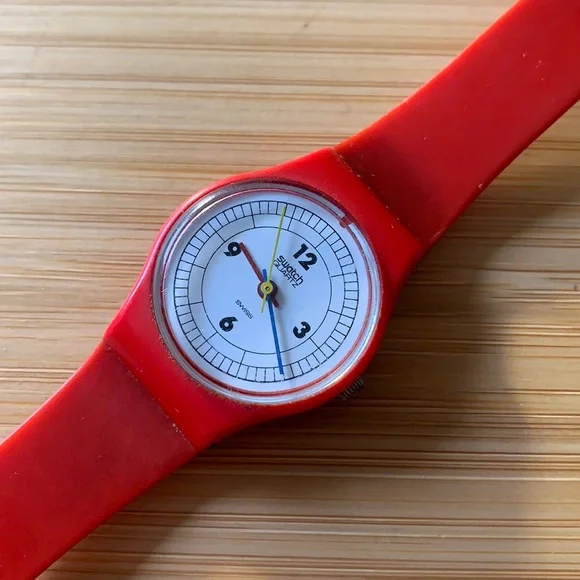 Swatch Watch - LR103 - RED 12-3-6-9 s-l1200.jpg main image 2